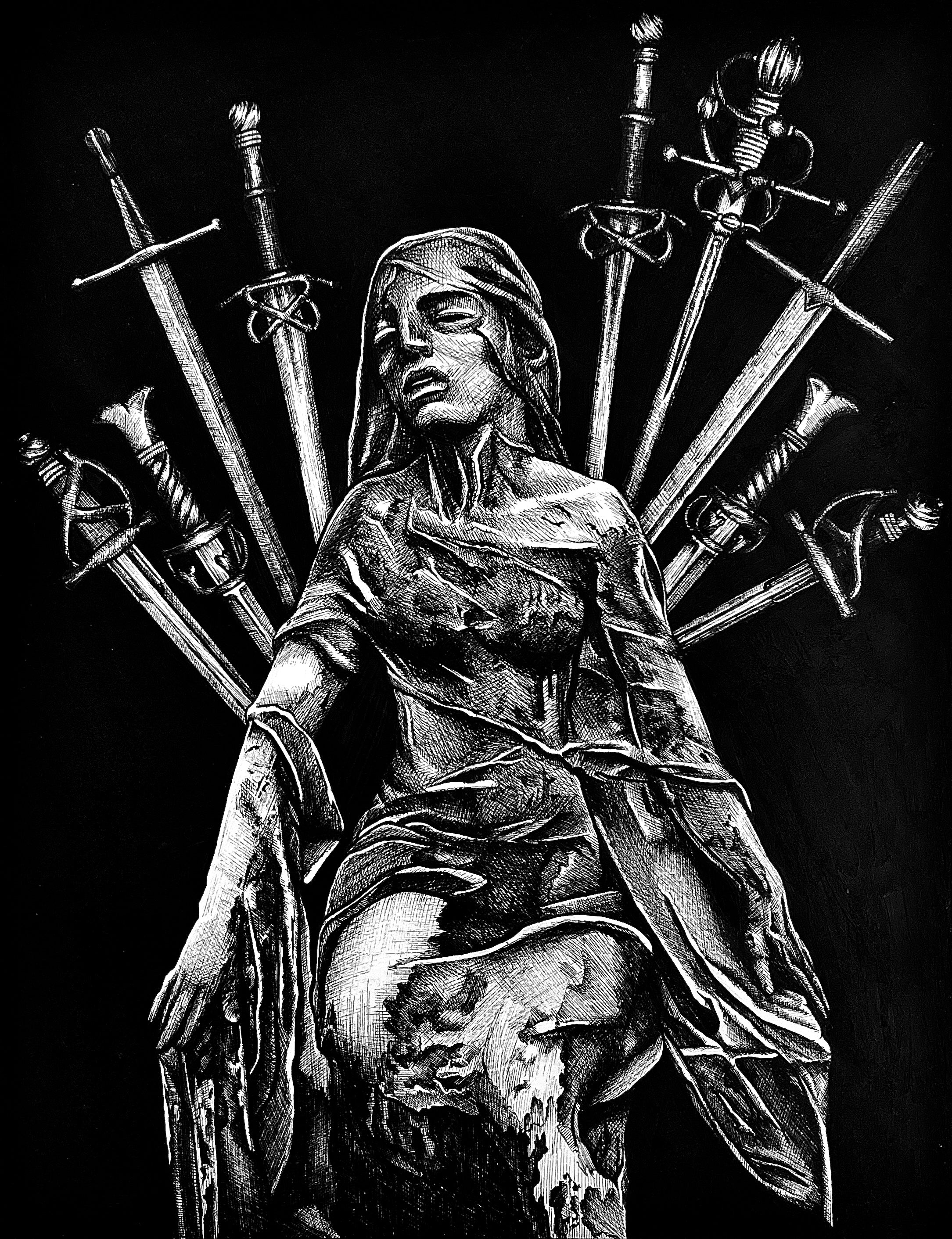 The Nine of Swords - Print