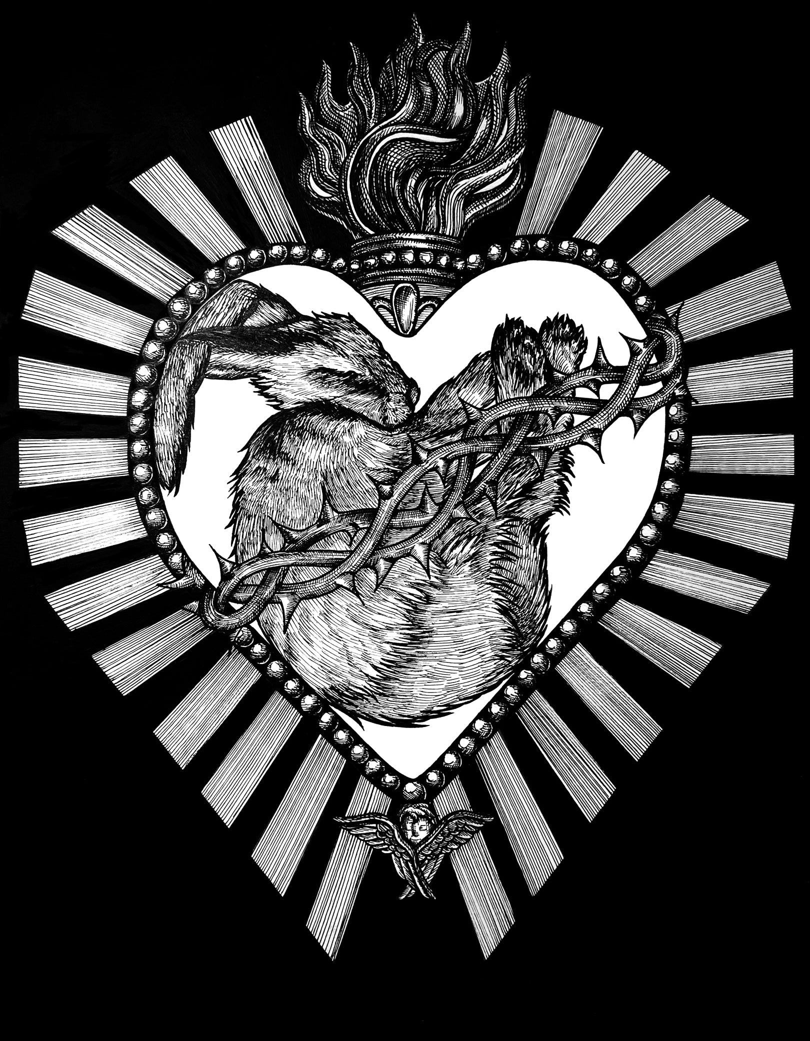 Milagro Heart - Print
